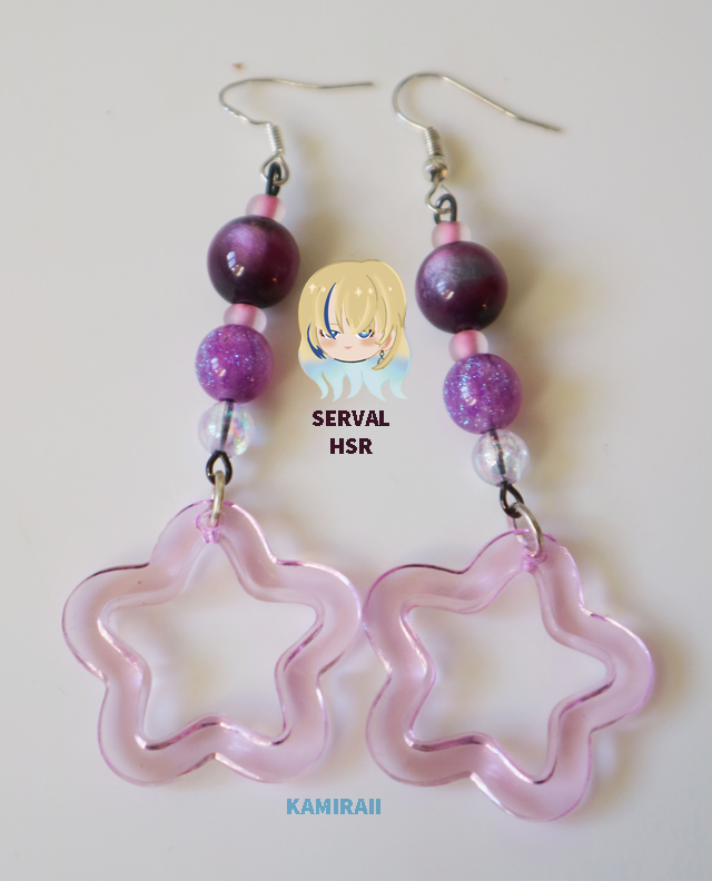 Série HSR ( Honkai star Rail) - Boucles d'oreilles