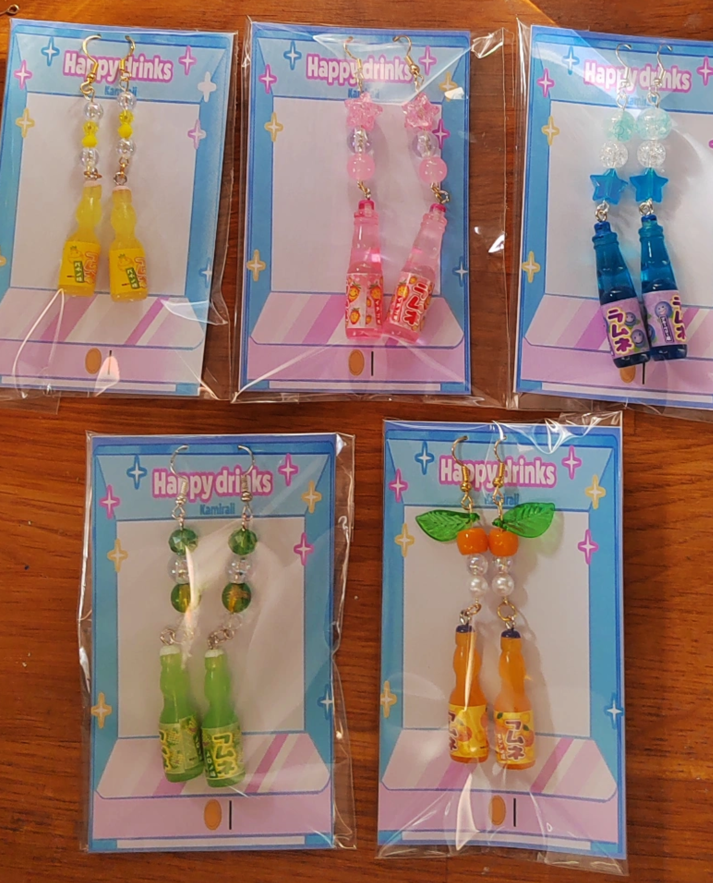 Boucles d'oreilles Ramune - Happy drink