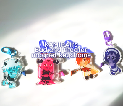 Bad end theater keychains